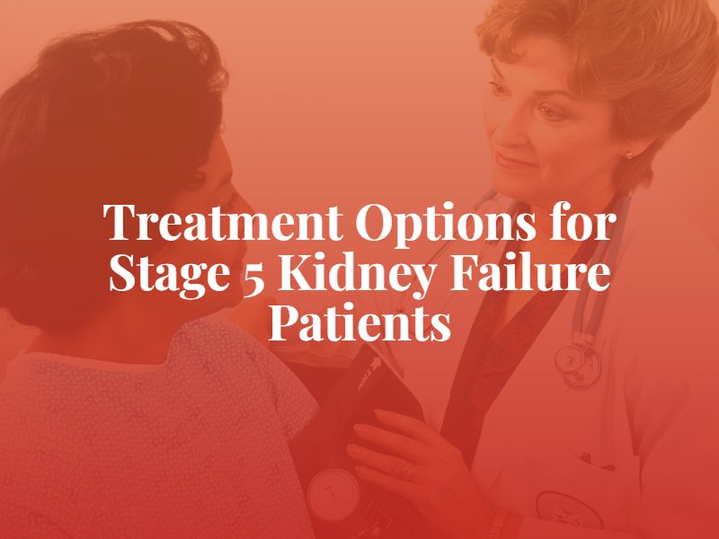 Treatment Options for Stage 5 Kidney Failure Patients